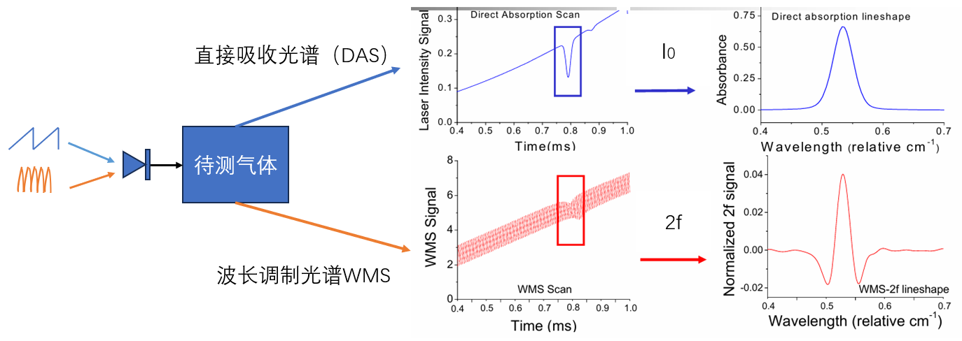 可調諧二極管激光吸收光譜（TDLAS）工作流程